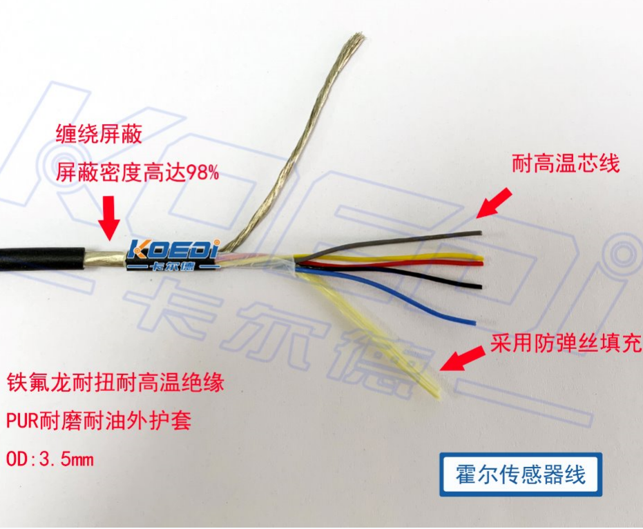 直線電機(jī) 霍爾傳感器電纜